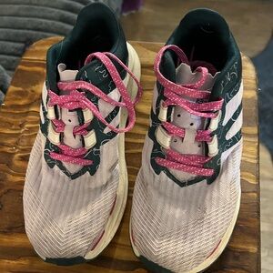 The North Face Pink and Green Athletic Shoes